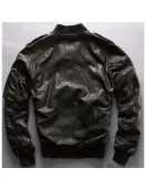 Avirex Ace of Spades Casual Bomber Leather Jacket