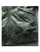 Avirex Ace of Spades Casual Bomber Leather Jacket