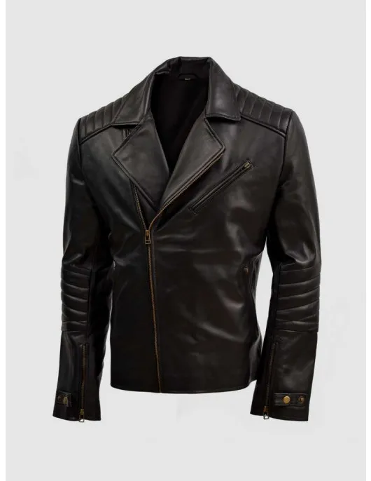 Biker Jacket in Sheep Leather Biker Jacket in Sheep Leather