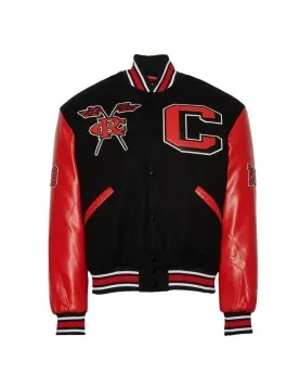 Black/Red Clark Atlanta University Unisex Varsity Jacket 