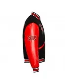 Black/Red Clark Atlanta University Varsity Jacket