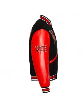 Black/Red Clark Atlanta University Unisex Varsity Jacket 