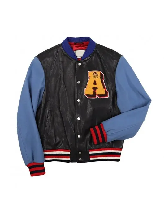 Blind for Love Varsity Bomber Wool/Leather Jacket