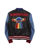 Blind for Love Varsity Bomber Wool/Leather Jacket