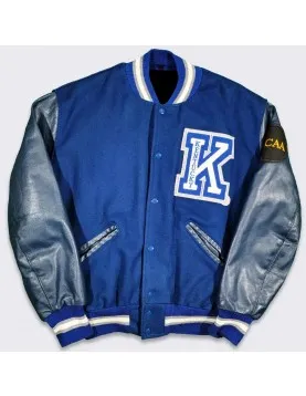 Blue California Golden Bears Varsity Wool/Leather Jacket