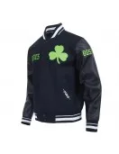 Boston Celtics 2024/25 City Edition Chenille Black Varsity Jacket