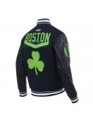 Boston Celtics 2024/25 City Edition Chenille Black Varsity Jacket