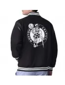 Boston Celtics Clutch Hitter Black Varsity Jacket Boston Celtics Clutch Hitter Black Varsity Jacket