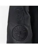 Boston Celtics Triple Black Varsity Wool and Leather Jacket