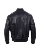Chicago Bulls Washed Vanguard Men's Leather Varsity Jacket
