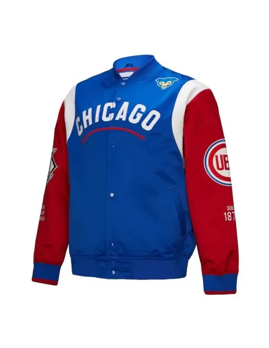 Chicago Cubs Cooperstown Team Origins Satin Jacket