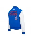 Chicago Cubs Game Day Classics Royal Varsity Wool/Leather Jacket