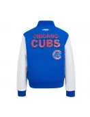 Chicago Cubs Game Day Classics Royal Varsity Wool/Leather Jacket