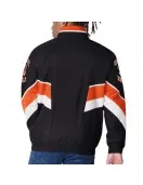 Cincinnati Bengals Captain Black Varsity Satin Jacket Cincinnati Bengals Captain Black Varsity Satin Jacket