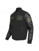 Cincinnati Bengals Full-Zip Black Varsity Jacket