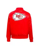 Classic Kansas City Chiefs Black Satin Jacket