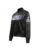 Classic New York Giants Black Satin Jacket