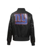 Classic New York Giants Black Satin Jacket