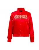 Classic San Francisco 49ers Red Satin Jacket