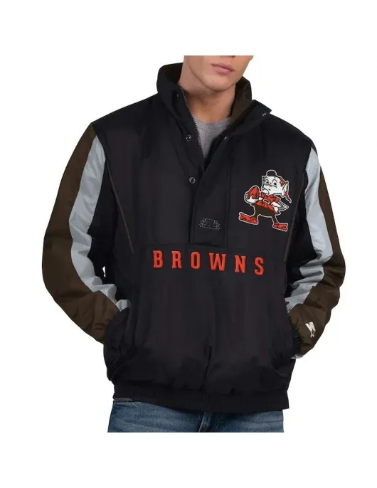 Cleveland Browns Thursday Night Gridiron Half-Zip Jacket