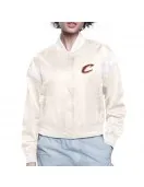 Cleveland Cavaliers Printed Logo Varsity Satin Jacket