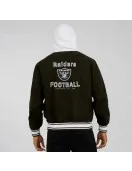 Cotton Hooded Black Las Vegas Raiders Jacket