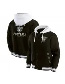 Cotton Hooded Black Las Vegas Raiders Jacket