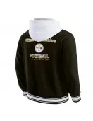 Cotton Hooded Black Pittsburgh Steelers Jacket