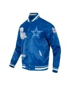 Dallas Cowboys Best of Classic Rib Satin Jacket Dallas Cowboys Best of Classic Rib Satin Jacket