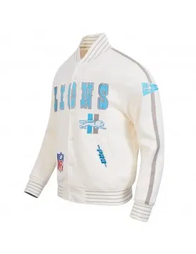 Detroit Lions Pro Game Day Retro Eggshell Jacket