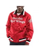 Detroit Red Wings Captain II Full-Zip Red Satin Jacket