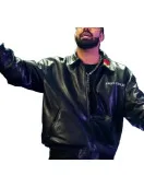 Drake Amici Violente Black Leather Jacket