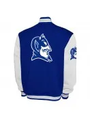 Duke Blue Devils Fleece Royal and White Varsity Jacket