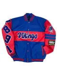 ECSU Vikings Ole Skool Letterman Jacket