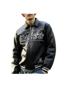 Ed Hardy Real Leather Jacket