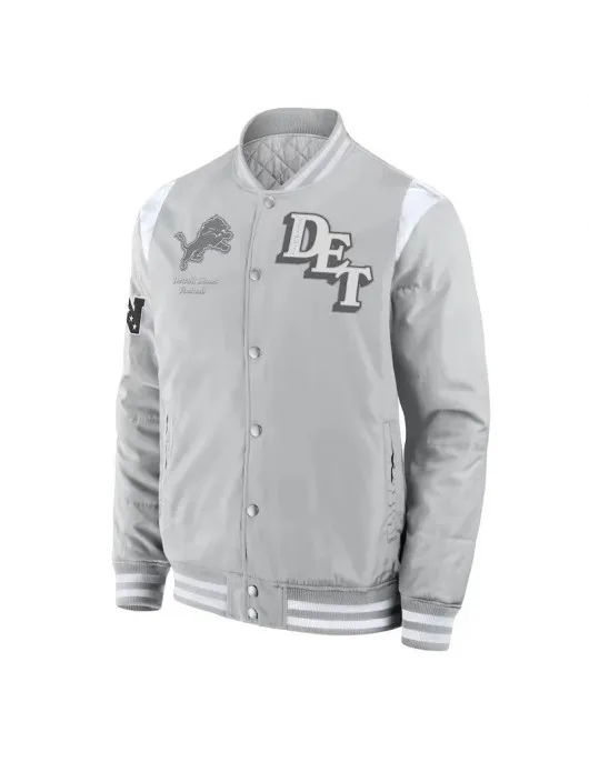 Elements Elite Detroit Lions Gray Jacket Elements Elite Detroit Lions Gray Jacket