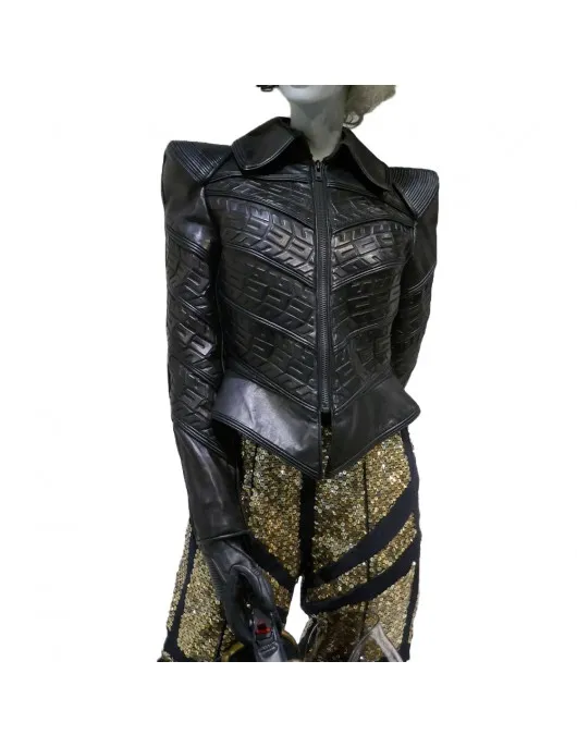 Emma Stone Cruella Leather Jacket