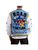 First Row Road Fortune University Blue Varsity Jacket First Row Road Fortune University Blue Varsity Jacket