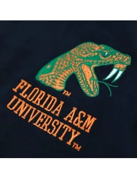 Florida A&amp;M Racing Full-Snap Black Cotton Jacket