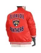 Florida Panthers Adaptive Bold Logo Varsity Satin Jacket
