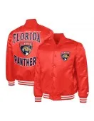 Florida Panthers Adaptive Bold Logo Varsity Satin Jacket