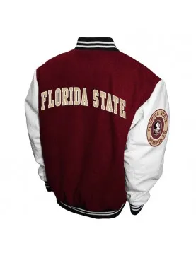 Florida State Seminoles Graduate Garnet and White Varsity Jacket