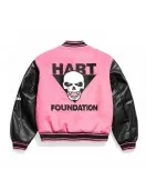 Foundation Bret Hart Pink Varsity Jacket – Retro Wrestling Fan Gear