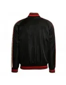 Full-Zip Jacket St Kilda Saints Vintage Black Bomber Full-Zip Jacket St Kilda Saints Vintage Black Bomber