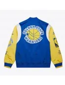 Golden State Warriors Team Origins Royal Satin Jacket Golden State Warriors Team Origins Royal Satin Jacket