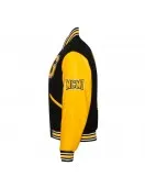 Grambling State University Black and Gold Varsity Jacket - Unisex Wool & Leather Grambling State University Black and Gold Varsity Jacket - Unisex Wool & Leather