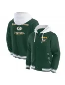 Green Bay Packers Green Hooded Cotton Jacket