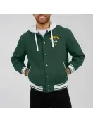 Green Bay Packers Green Hooded Cotton Jacket