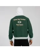 Green Bay Packers Green Hooded Cotton Jacket