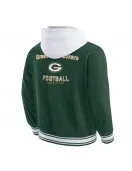 Green Bay Packers Green Hooded Cotton Jacket